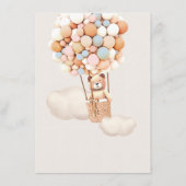 Menu Baby shower d'ours (Dos)