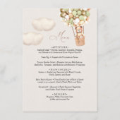 Menu Baby shower d'ours (Devant)