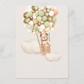 Menu Baby shower d'ours (Dos)