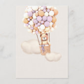 Menu Baby shower d'ours (Dos)