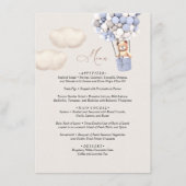 Menu Baby shower d'ours (Devant)