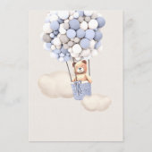 Menu Baby shower d'ours (Dos)