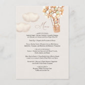 Menu Baby shower d'ours (Devant)