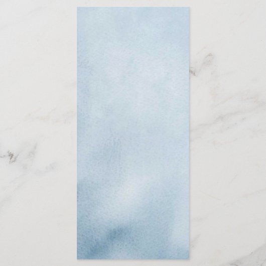 Menu Baby shower Dusty Blue Hydrangea (Dos)