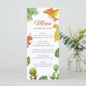 Menu Baby shower Little Dino (Debout devant)