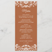 Menu Baby shower mexicain Cielito Lindo (Devant)