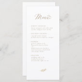Menu Baby shower Neutral Boho (Devant / Derrière)