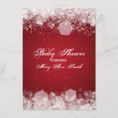 Menu Baby shower Night Sparkle Red (Achterkant)