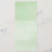 Menu baby shower orange rose chaud fleuri (Dos)