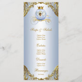 Menu Baby shower Prince Ethnique (Devant)