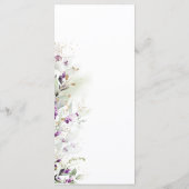 Menu Baby shower Roses blanches (Dos)