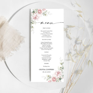 Menu Baby shower Roses Roses Roses Roses Roses Ros