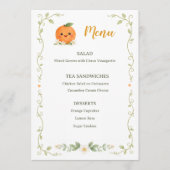 Menu Baby Shower Un Petit Trésor (Devant)