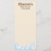 Menu baby shower "Under the Sea Mobile" (Dos)