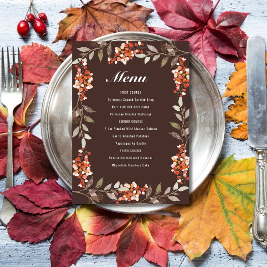 Menu Baies de Thanksgiving