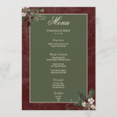 Menu Baies d'hiver rustiques et Mariage de Bourgogne (Devant)