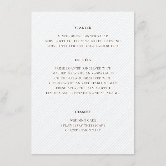 Menu Baiser Français Fleurs de Raisin de Baie Douce Mar (Devant)