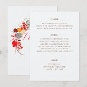 Menu Baiser Français Fleurs de Raisin de Baie Douce Mar (Devant / Derrière)