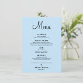 Menu Baptême Blue Boy (Debout devant)