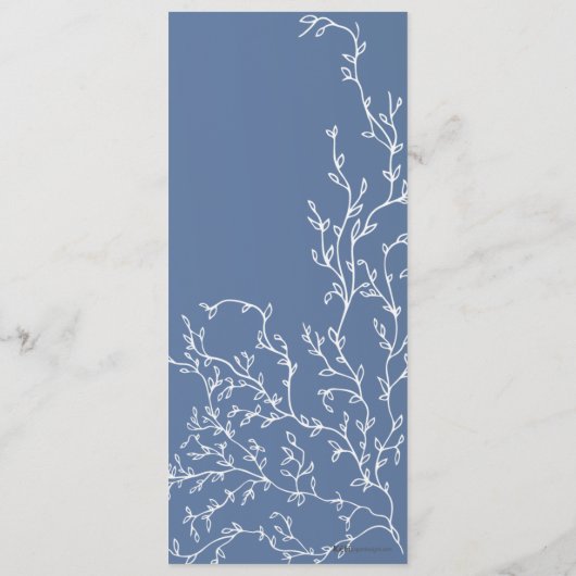 Menu Baptême Cosmos (Dos)