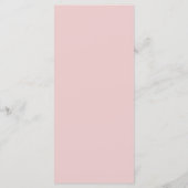 Menu Baptême Moderne Fille Croix Rose (Dos)