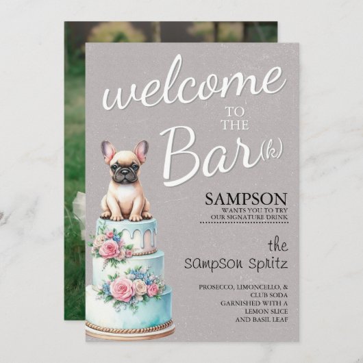 Menu Bar Bulldog (Devant / Derrière)