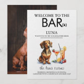 Menu Bar de Dachsund (Devant / Derrière)