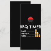 Menu Barbecue Barbecue Funny Grill Grill Cadeau (Devant / Derrière)