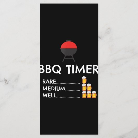 Menu Barbecue Barbecue Funny Grill Grill Cadeau (Devant)