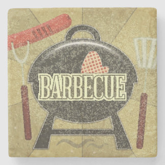 Menu Barbecue Stenen Onderzetter