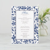 Menu Baroque Branch Wedding (Staand voorkant)