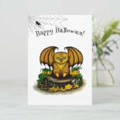 Menu Bat d'Halloween mignonne (Debout devant)