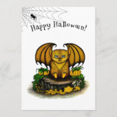 Menu Bat d'Halloween mignonne (Devant)