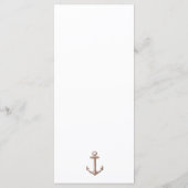 Menu Bateau à voile nautique minimal Ahoy Boy's (Dos)