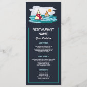 Menu Bateau à voile Sunrise, Restaurant Slimline (Devant)