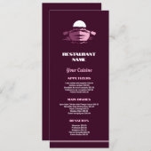 Menu Bateau de pêche, Restaurant Mince (Devant / Derrière)