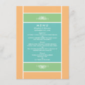 Menu Bâtiment Pastel moderne - Couleurs tropicales - Ma (Devant)