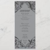 Menu Batte victorienne jusqu'à la mort Mariage noir et  (Devant)