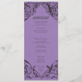 Menu Batte victorienne jusqu'à la mort Mariage noir et (Devant)