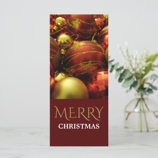 Menu Baubles de Noël (Debout devant)