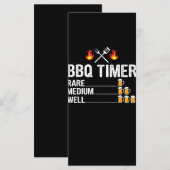 Menu BBQ | BBQ Timer Boire Grillades Bière Grill (Devant / Derrière)