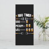 Menu BBQ | BBQ Timer Rare Moyen Bien Boisson Bière (Debout devant)