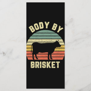 Menu BBQ Body By Brisket Chemise Funny Jardin barbecu