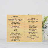 Menu BBQ de l'alimentation du restaurant (Debout devant)