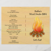 Menu BBQ de l'alimentation du restaurant (Dos)