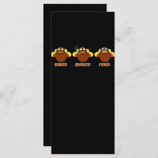 Menu BBQ Fumé Fraisé Fraisé Turquie (Devant / Derrière)