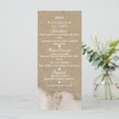 Menu Beach Sand Ocean Zee Water Weddenschap (Staand voorkant)