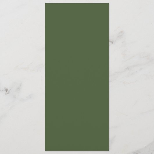 Menu Beau Mariage de fleurs de printemps (Dos)