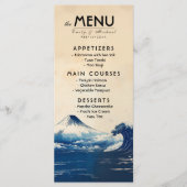 Menu + beau texte Harmonie japonaise avec Fuji (Devant)