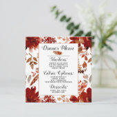 Menu Beauté Rustique Floral encadré Aquarelle Boho Chic (Debout devant)